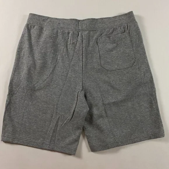 Polo Ralph Lauren Shorts Mens XXL Gray Sweat Athletic Zip Pocket Terry Drawsting - Picture 2 of 14